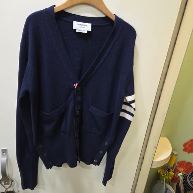 톰브라운 캐시미어 가디건