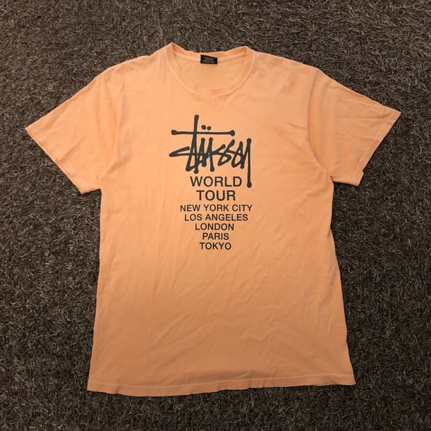 스투시 월드투어 반팔 티셔츠