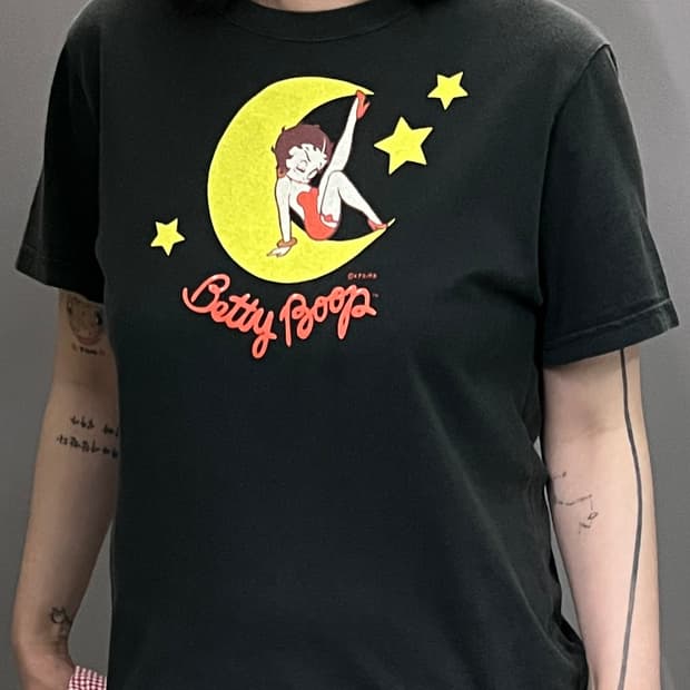 C025 JPN Betty Boop 프린팅 티셔츠