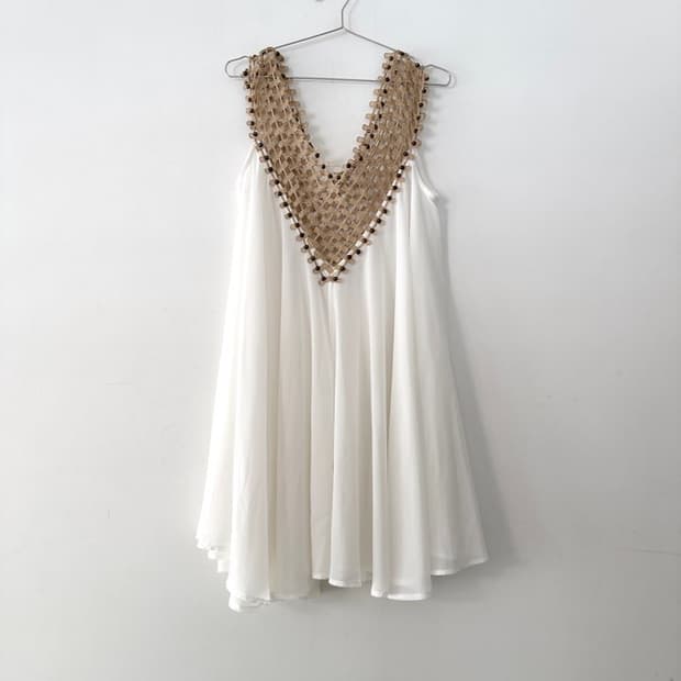 Aphrodite gold stud sheer top & ops