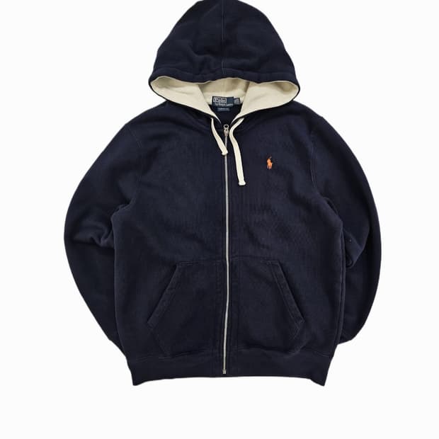 [XXL] 90s 폴로 랄프로렌 브러시드 스웨트 후드 집업