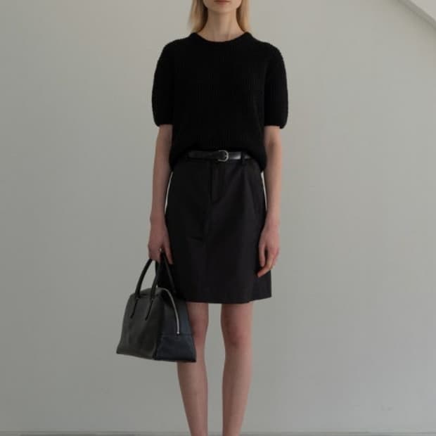 낫띵리튼 블랙 스커트 치마 
