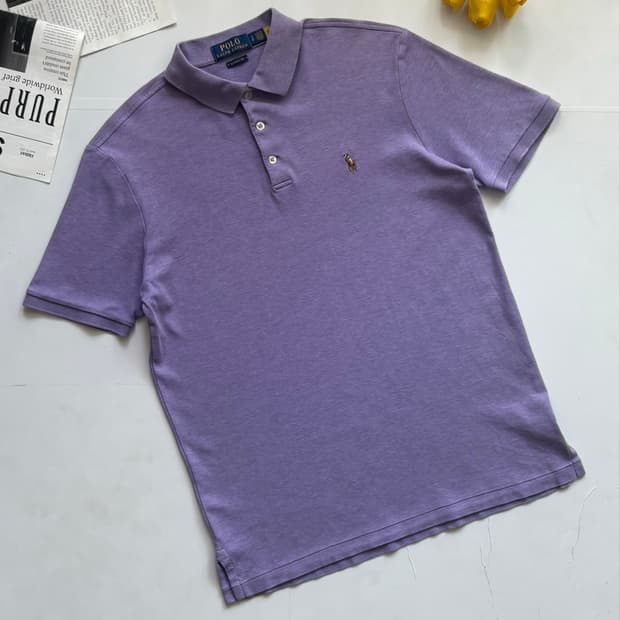 Polo 폴로랄프로렌 QR 라벤더 카라티