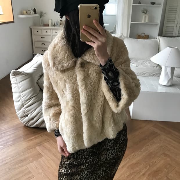 vintage fur jacekt