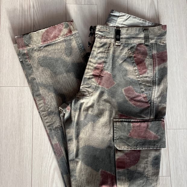  스톤아일랜드 밀리터리 룩 카모 패턴 카고 팬츠 레귤러 31~32 사이즈