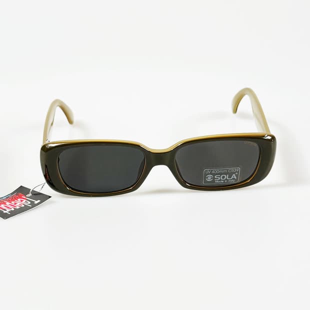 90s OPEN OPTICAL 딥올리브 볼드 스퀘어 빈티지 선글라스