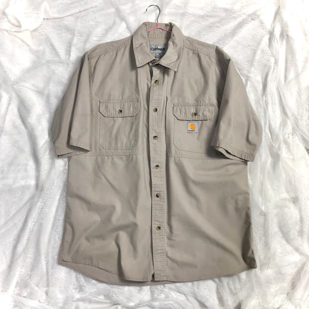 칼하트 베이지 대대장 아우터 셔츠