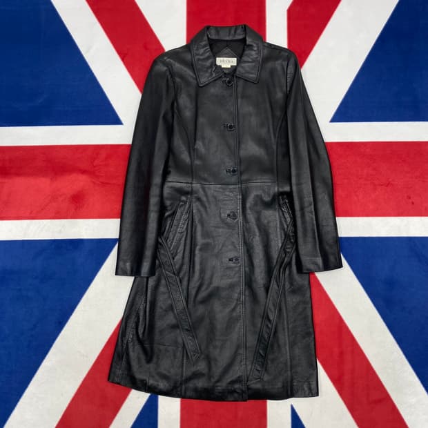 빈티지 양가죽 트렌치코트 실측 여성 55반