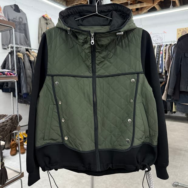 JPN 믹스드 후드 자켓