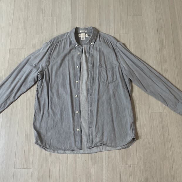 H&M 그레이 셔츠 L