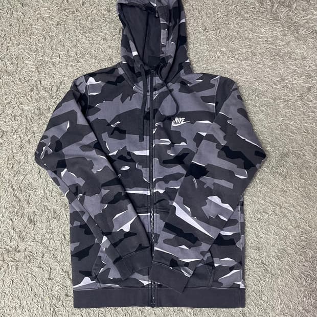 나이키 카모 후드집업(기모)