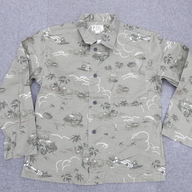 RRL 밀리터리 HBT 커버올 초어자켓 L