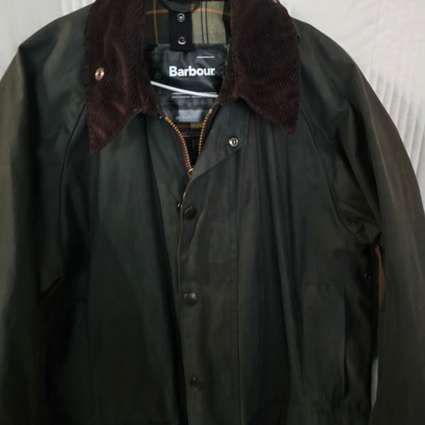 바버 뷰포트 자켓 올리브