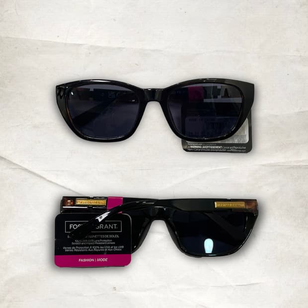 Made in USA black sunglasses