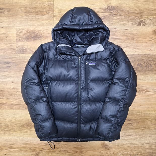 빈티지 파타고니아 피츠로이 다운후디 블랙