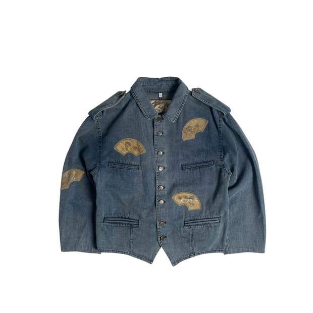 90's armani jeans 동양부채 데님 자켓 (italy)  
