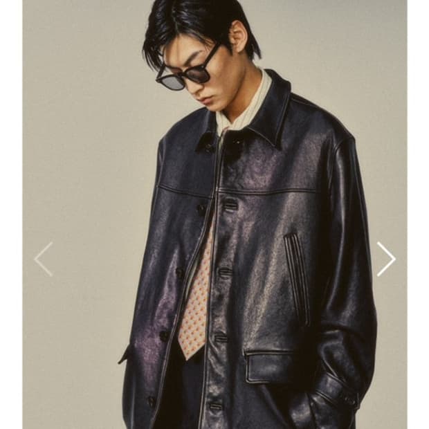 아트이프액츠 램스킨 레더 카코트 L