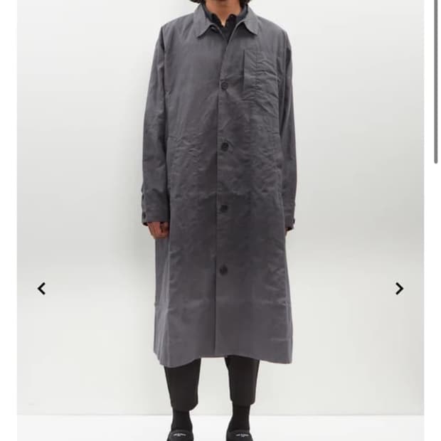 Toogood messenger coat l charcoal grey 