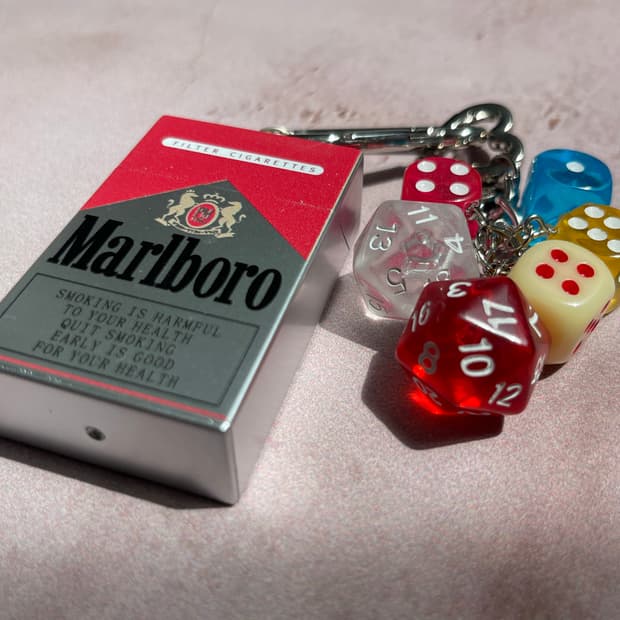 말보로레드 키링 셋 Marlboro Case & Dice Keyring