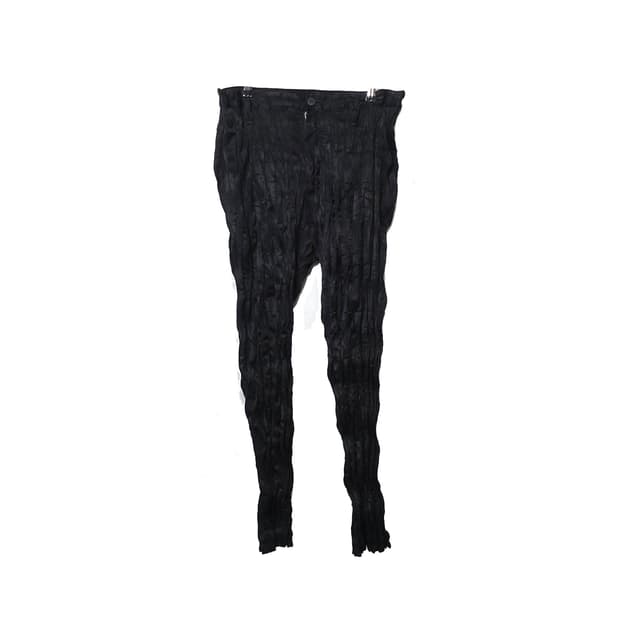 ISSEYMIYAKE me 이세이미야케  미 링클 플리츠 주름 블랙 팬츠