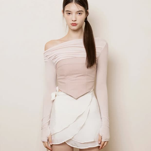 낫유어로즈 아이비탑 핑크 S