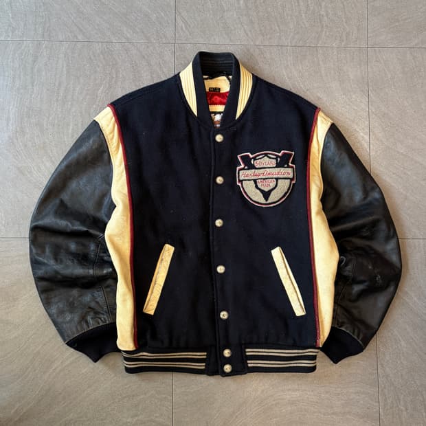 할리데이비슨 50주년 울, 레더 바시티 자켓