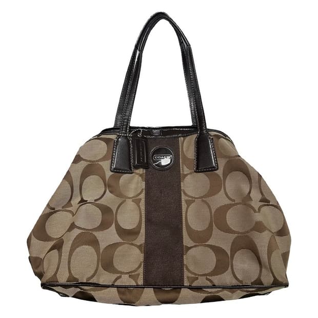 코치 시그니처 캔버스 도트백