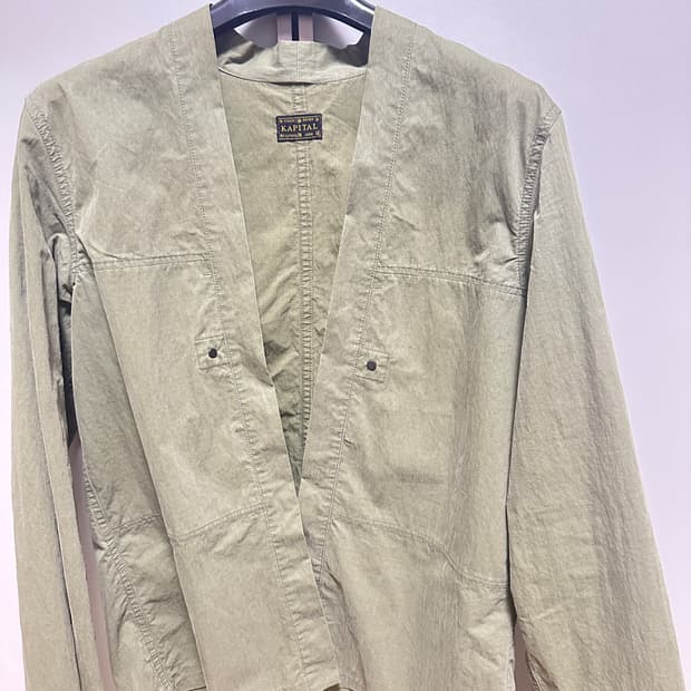 캐피탈 립스탑 에비에이터 카카시 셔츠 카키