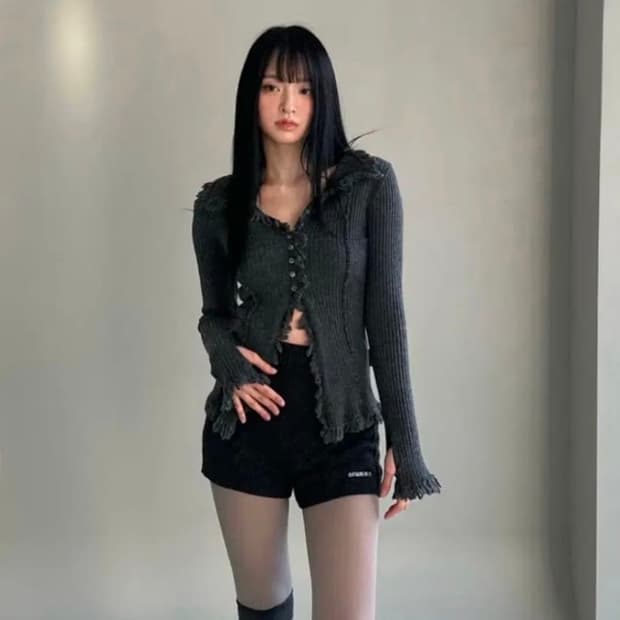 뉴얼린 보헤미안 태슬 니트 가디건 판매