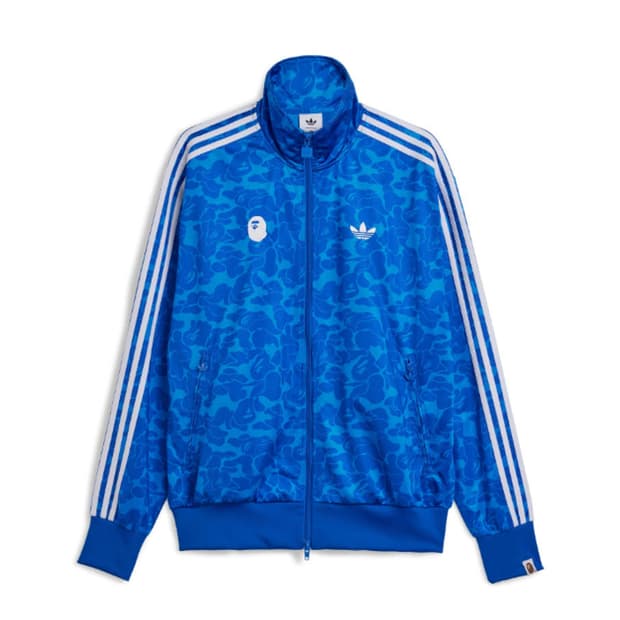 아디다스 x 베이프 올오버 프린트 트랙 탑 블루-KR 사이즈