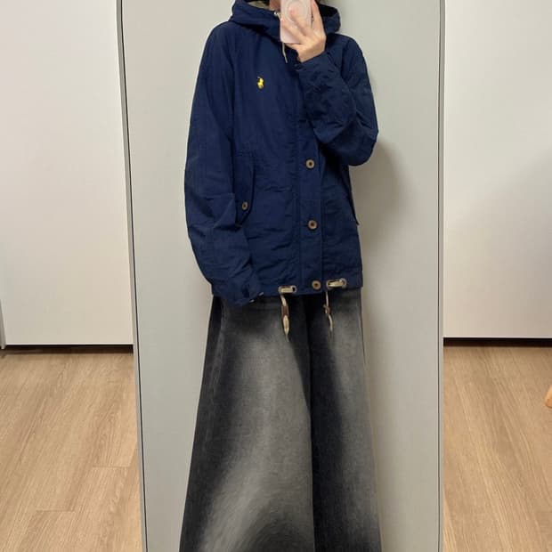 폴로 랄프로렌 신형 나일론 네이비 마운틴 바람막이 자켓