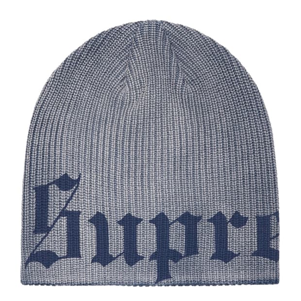 Supreme Old English Printed Beanie Slate