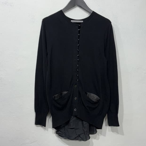 SACAI LUCK Back Pleated Cardigan
