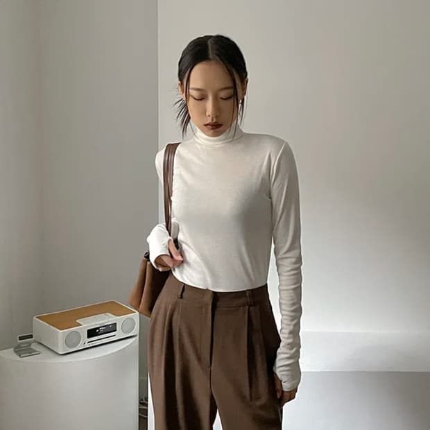 블랙업 B-BASIC 에센셜 기모 폴라티