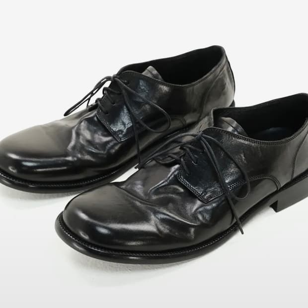 (새상품/270) 야세 홀리 홀스하이드 컴포트 더비 슈즈 블랙 