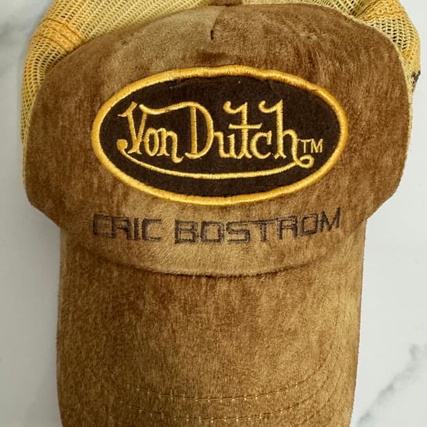 Y2K 본더치 레더 매쉬 캡