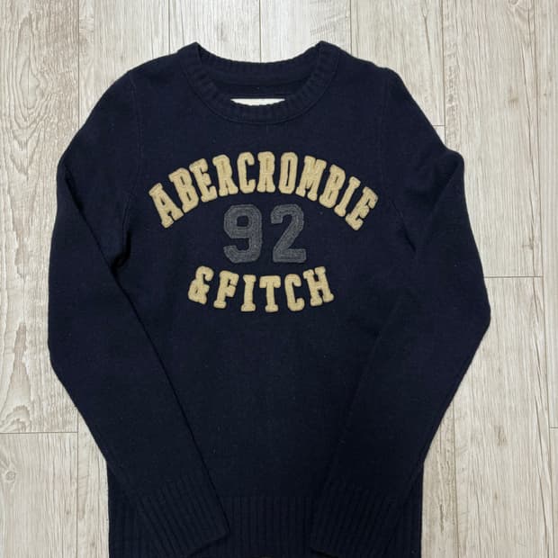 아베크롬비 니트 네이비 s