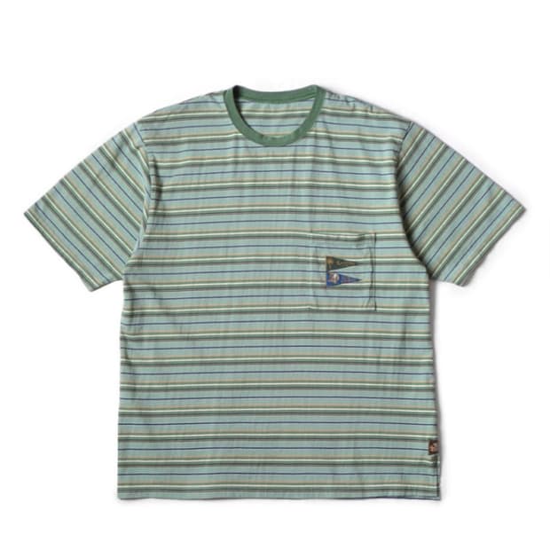 캐피탈 보더 스트라이프 반팔 m