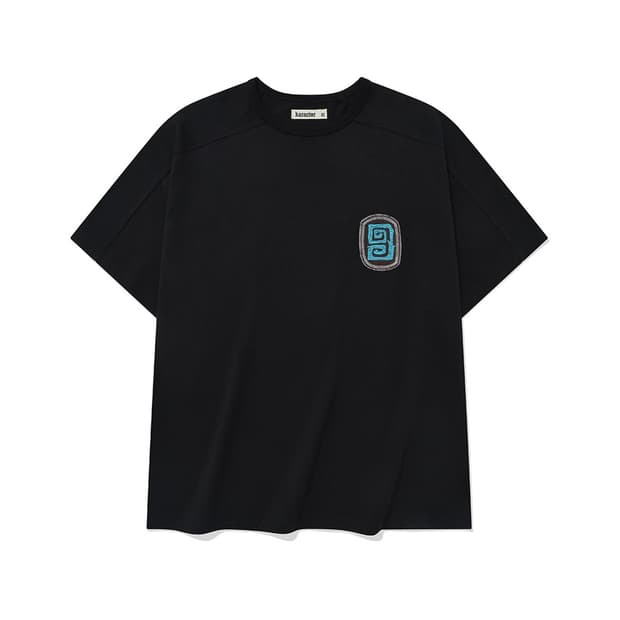 카락터 Fuzzy Half T-Shirts / Black 00