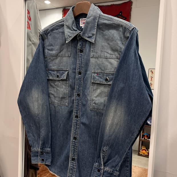 00s Tommy Hilfiger 타미힐피거 투포켓 데님 셔츠
