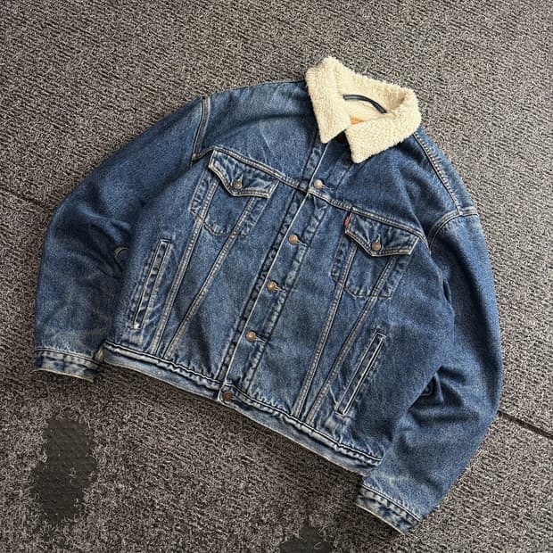 리바이스 쉐르파 워크 트러커 데님 자켓 3504