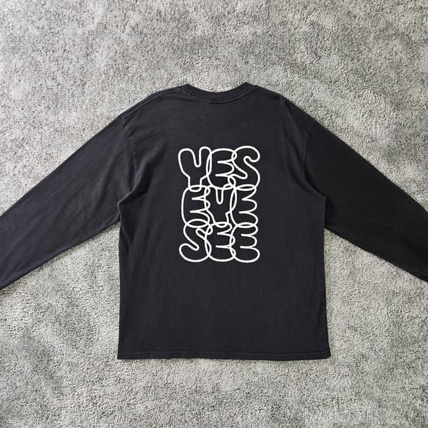 YES SEE 긴팔 티셔츠