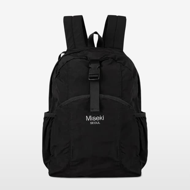 미세키 서울 로고 백팩 블랙 가방
