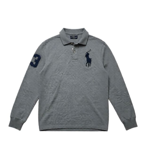 폴로 랄프로렌 빅포니 그레이 카라 롱슬리브