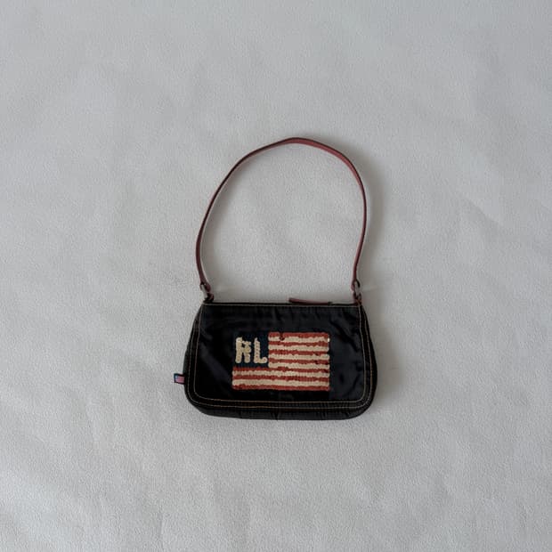 폴로 진스(POLO JEANS) 성조기 비즈 미니백