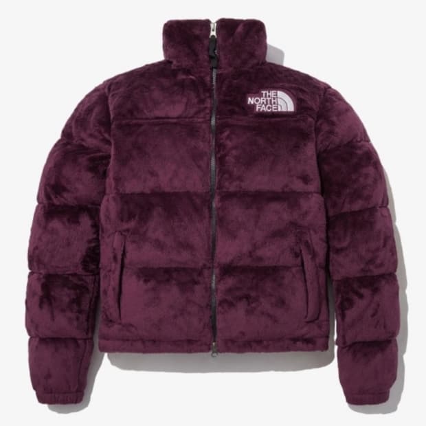 (W) 노스페이스 벌사 벨루어 눕시 자켓 버건디