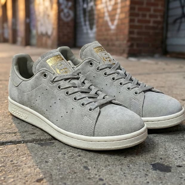 [새상품]아디다스 스탠스미스 프리미엄 스웨이드 그레이 245 BB0038