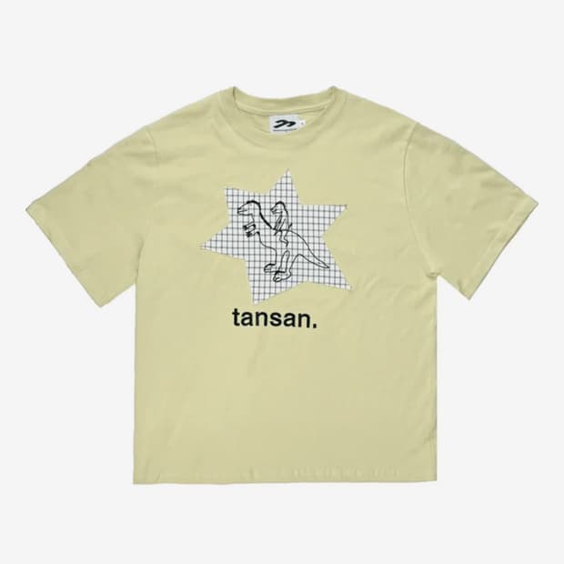 철님보석함X탄산 공룡 티셔츠 라임(S)