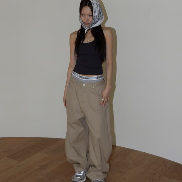 런츠 팬츠 ABC BACK POCKET STUD PANTS