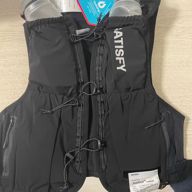 새티스파디 저스티스 코듀라 5L 하이드레이션 베스트 S-M 사이즈 블랙